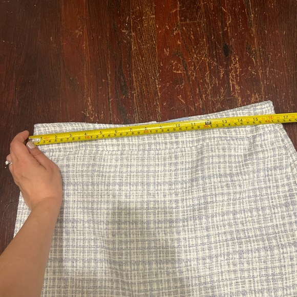 Maison D’Amelie light purple and white tweed skirt - Picture 6 of 8